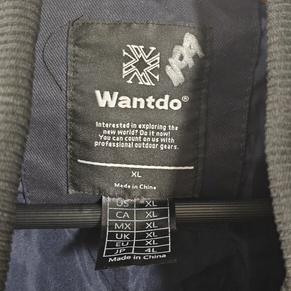 Wantdo Men's Military Jacket Casual Bomber Stand Collar Canvas Sz XL Utility - Picture 6 of 9